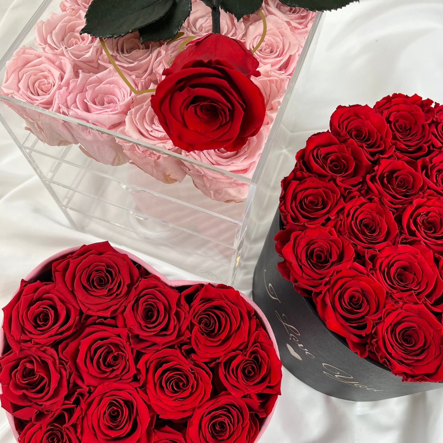 The Valentine Collection - Personalised romantic gifts - Infinity Roses - Forever Roses - Bling Blooms