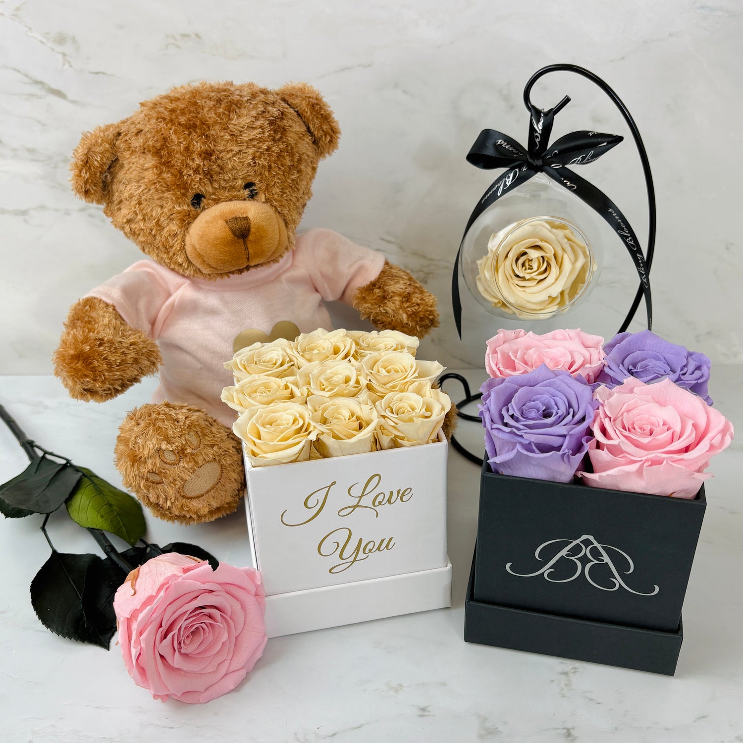 Little Luxuries | Infinity Roses | Forever Rose Gifts | Eternal Roses | Bling Blooms