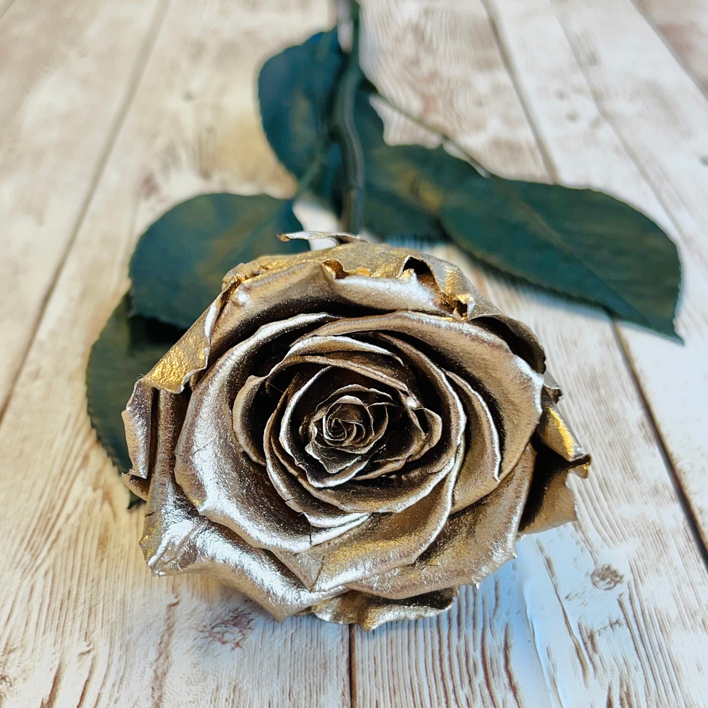 Long Stem Infinity Rose - Gold Single Forever Rose - Personalised Box - Rose Colours divider-Glamorous Gold