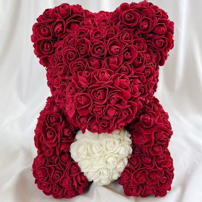 Wine Forever Rose Bear | Eternal Rose Teddy | Forever Roses
