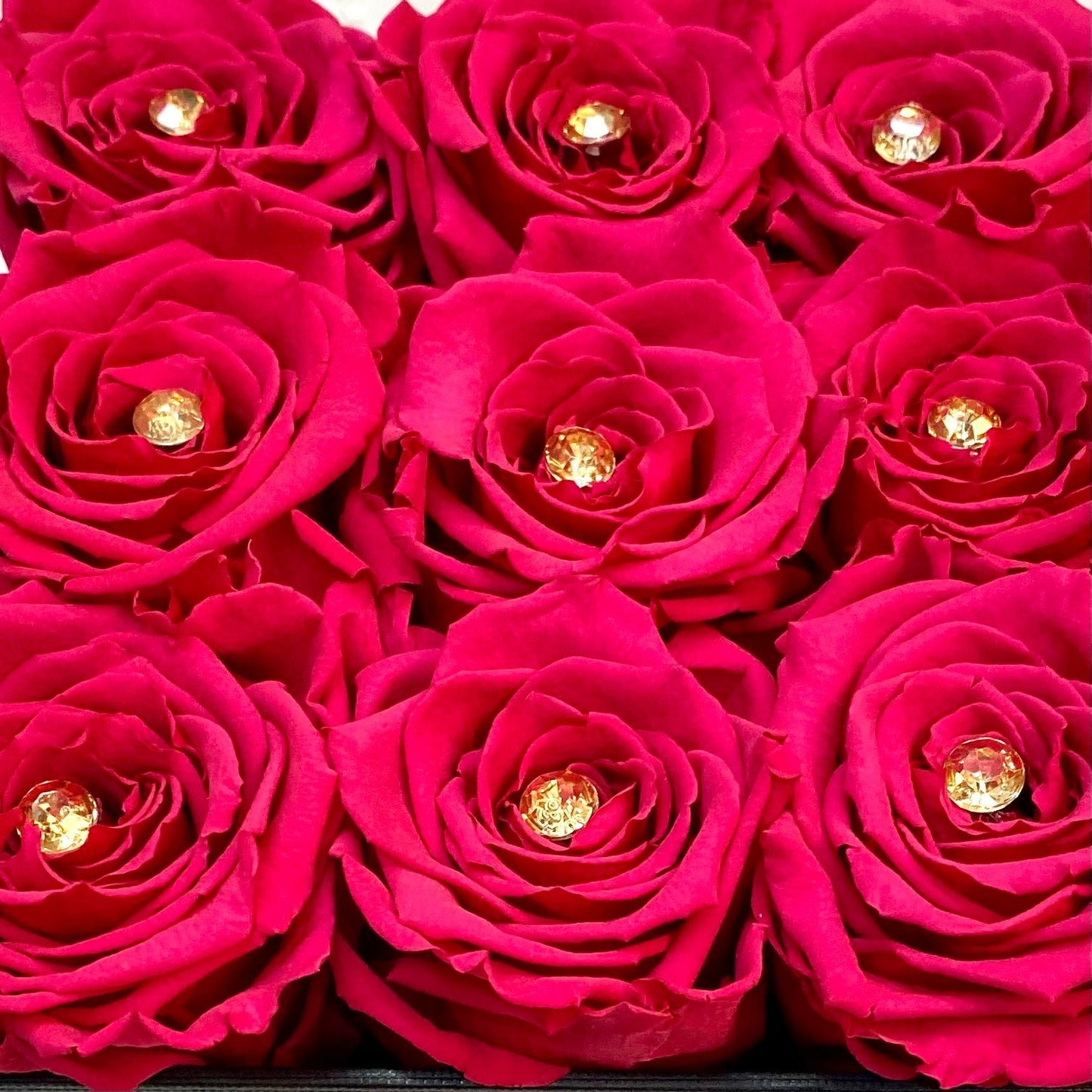 Diamanté option | Pink Roses with diamanté in each| Bling Blooms 