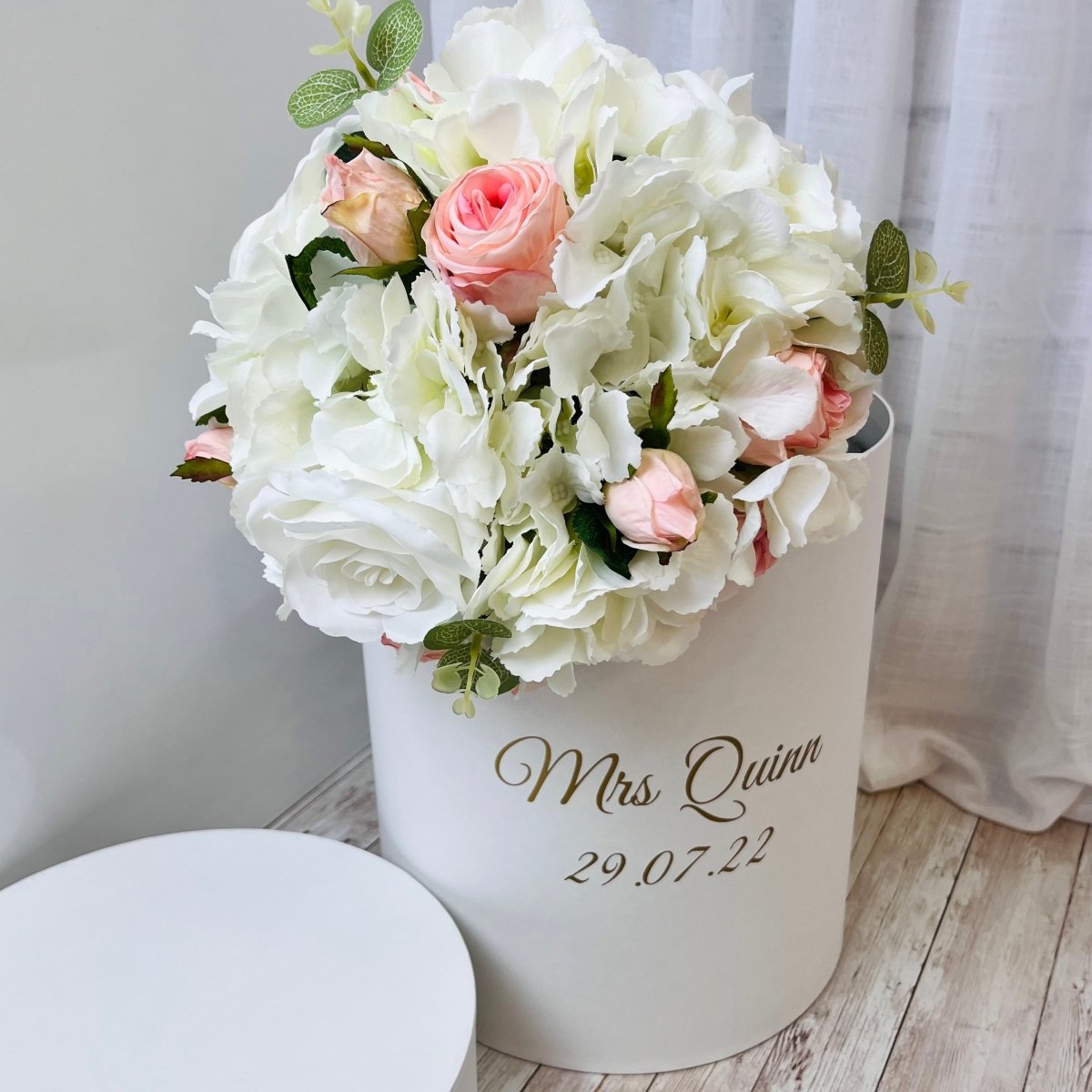 Wedding Keepsake Box - Personalised Keepsake Box - Artificial Wedding Bouquets