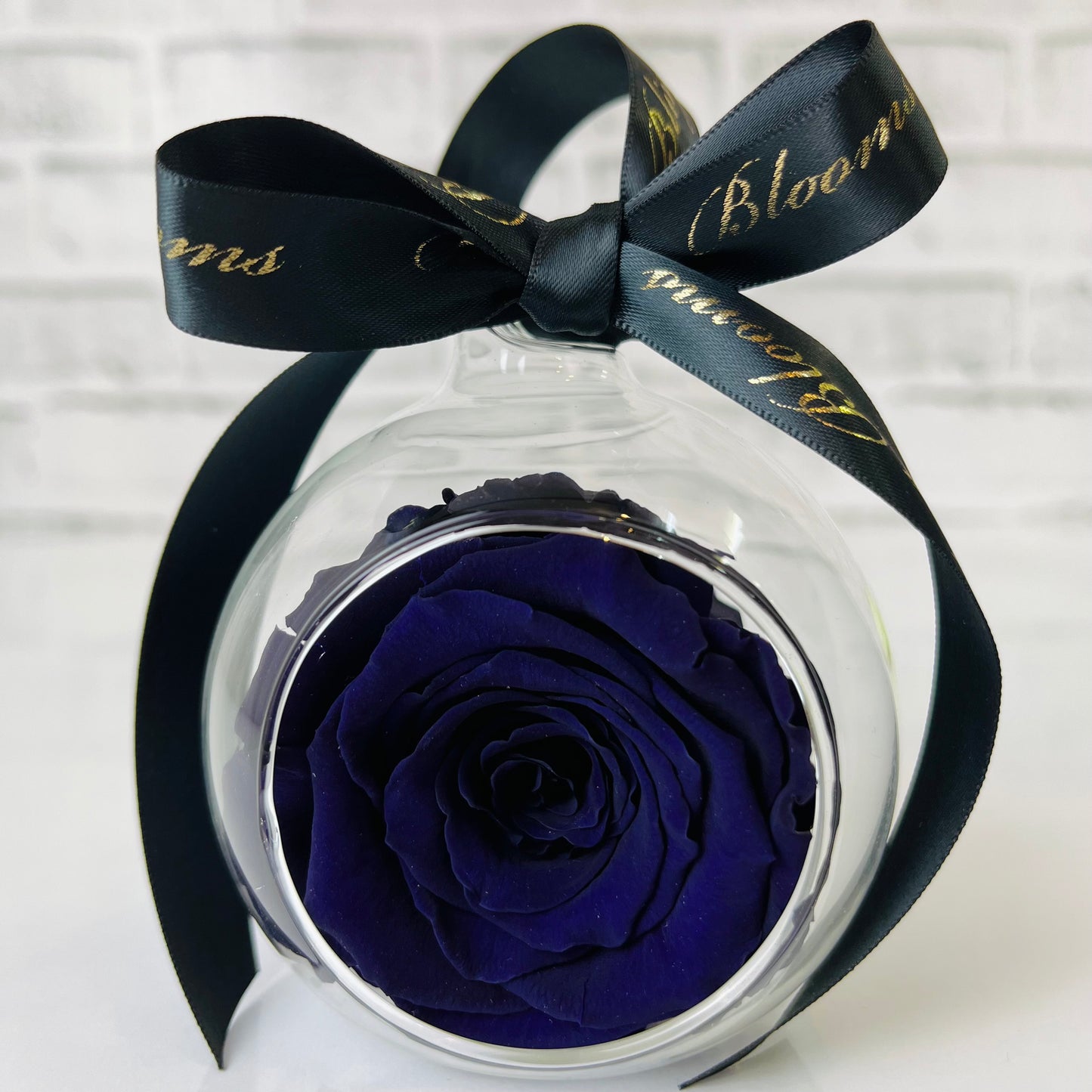Purple Reign Infinity Rose Glass Bauble & Stand Set - Personalised Bauble - Rose Colours divider-Purple Reign