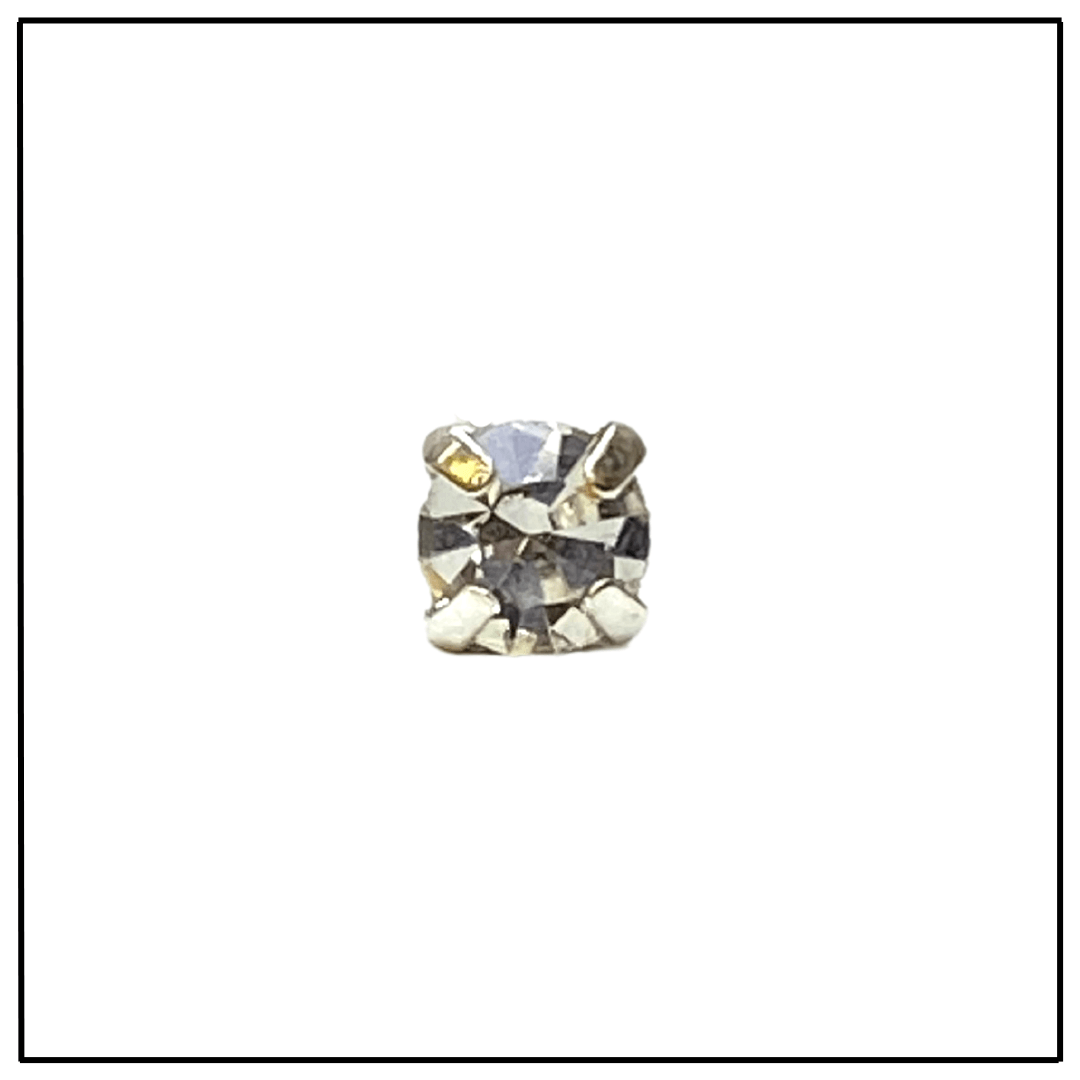 Single Diamanté option - Silver diamanté