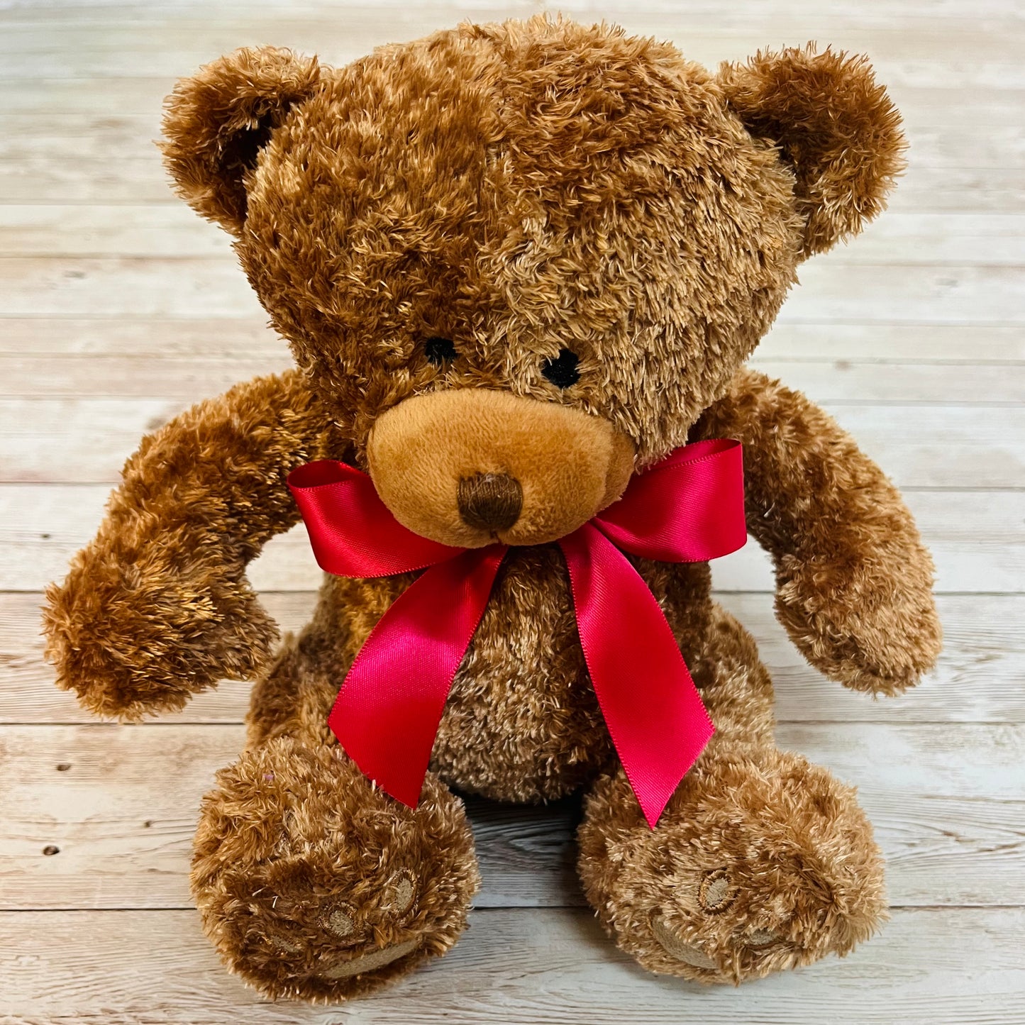 Teddy Bear - Red Satin Bow 