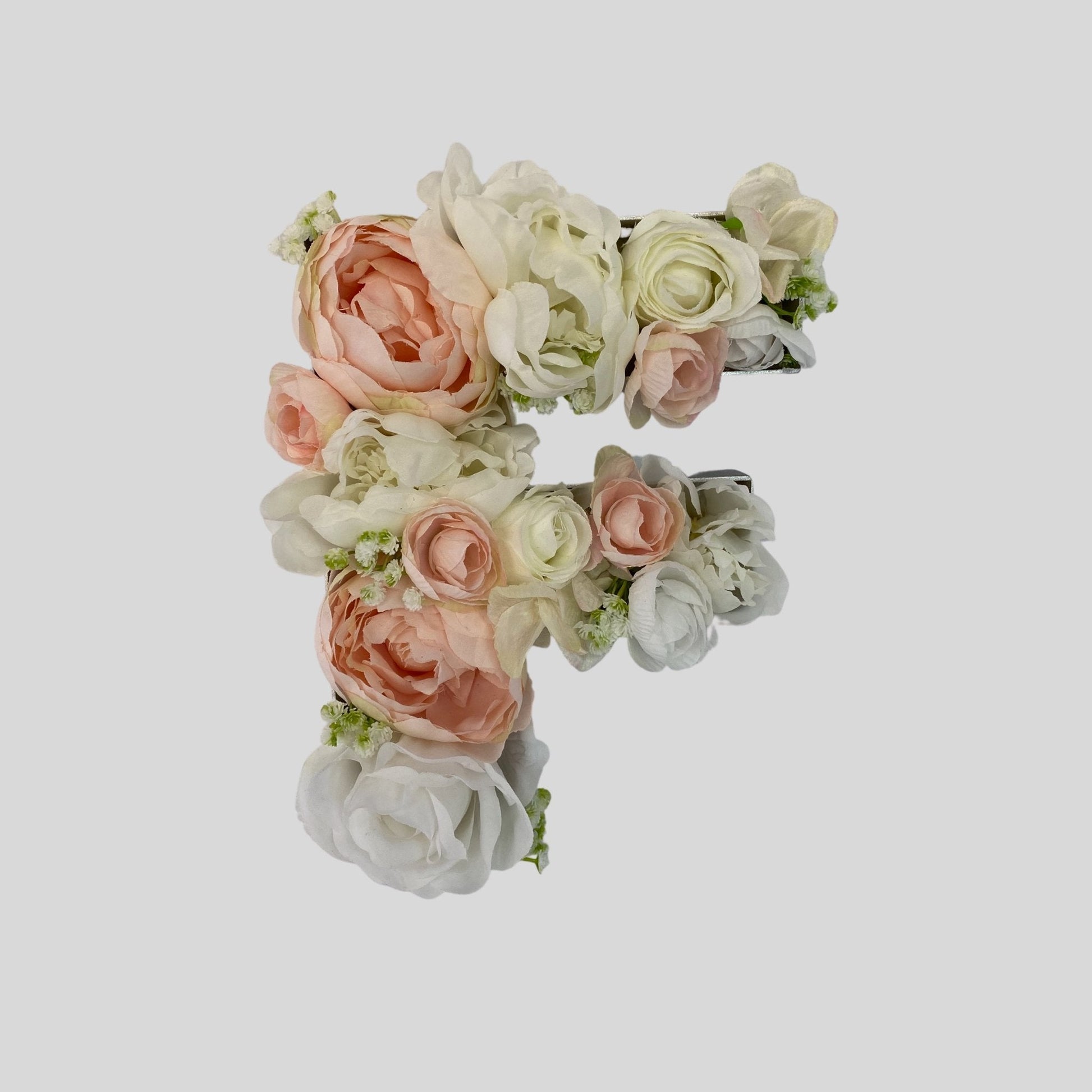 Letter Blooms - Silk Flowers - Faux Flowers - Baby Gift - Letter F